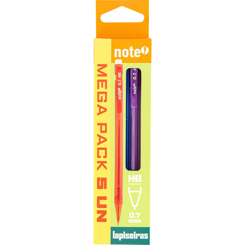 Lapiseira 0.7mm 5 Unidades Note!