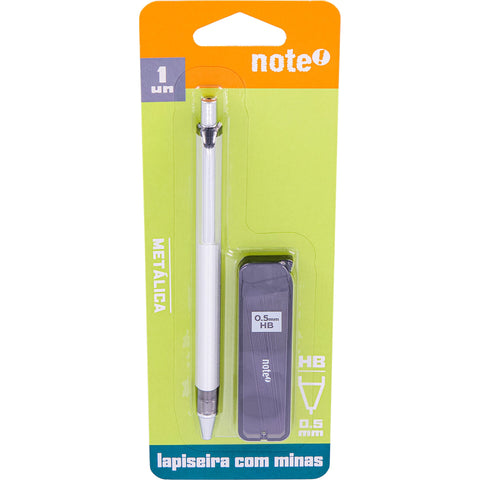 Lapiseira Metal 0.5 Milímetros + 12 Minas Note!