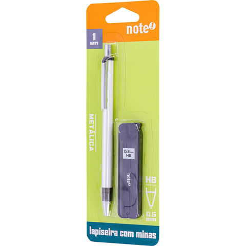 Lapiseira 0.5mm em Metal com Recarga 12 Minas Note!