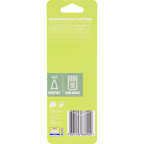 Lapiseira 0.5mm em Metal com Recarga 12 Minas Note!
