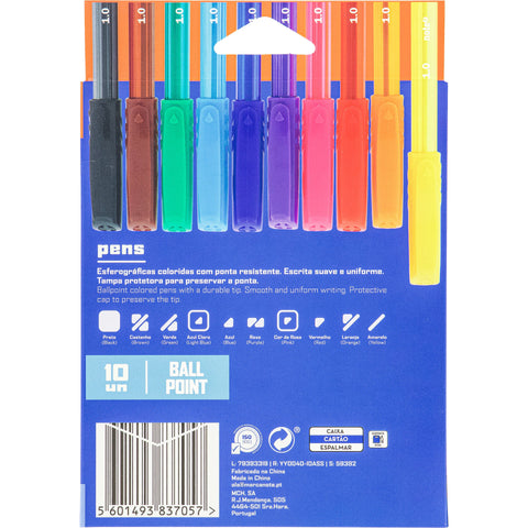 Esferográfica de Várias Cores 10 Unidades Note!