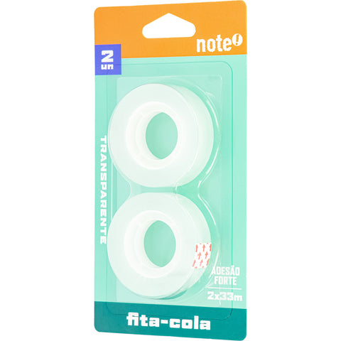 Fita Cola Transparente 15mmx33m 2 Unidades Note!