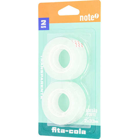 Fita Cola Transparente 19mmx33m 2 Unidades Note!