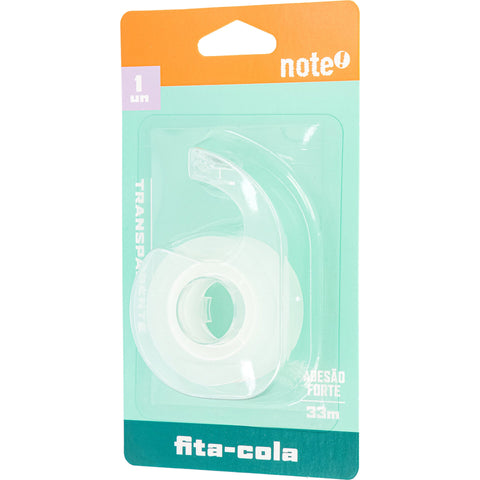 Fita Cola Transparente com Dispensador 19mmx33m Note!