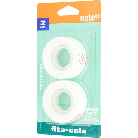 Fita Cola Invisível 19mmx33m 2 Unidades Note!