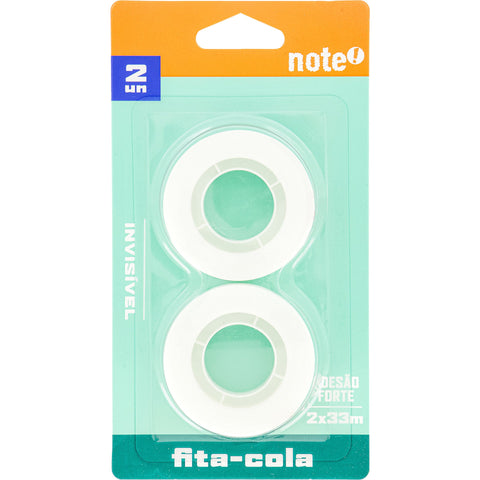 Fita Cola Invisivel 19 Mm*33 M 2 Unidades Note!