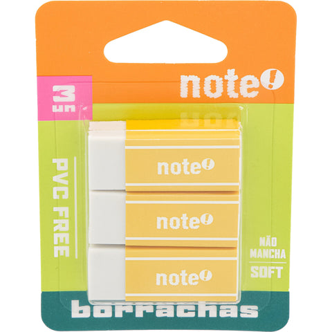 Borracha Branca Mini 3 Unidades Note!