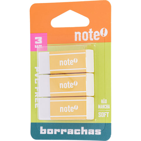 Borracha Branca Mini 3 Unidades Note!