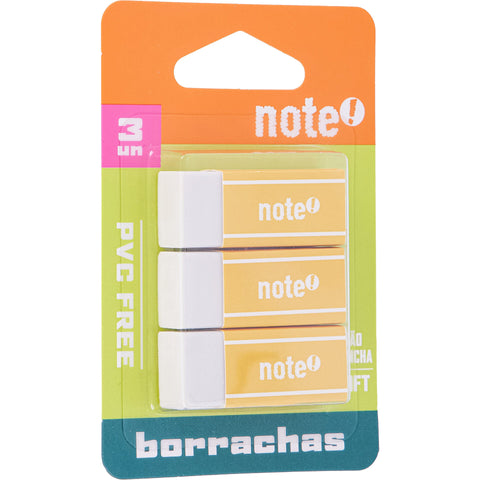 Borracha Branca Mini 3 Unidades Note!