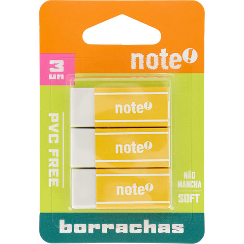 Borracha Branca Mini 3 Unidades Note!