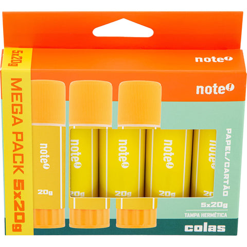 Pack Cola Bastão 20g 5 Unidades Note!