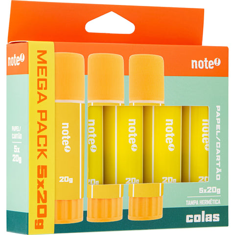 Pack Cola Bastão 20g 5 Unidades Note!