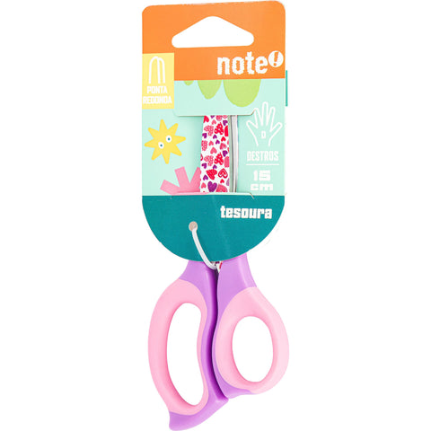 Tesoura 15.5cm Pontas Redondas com Prints (várias opções) Note!