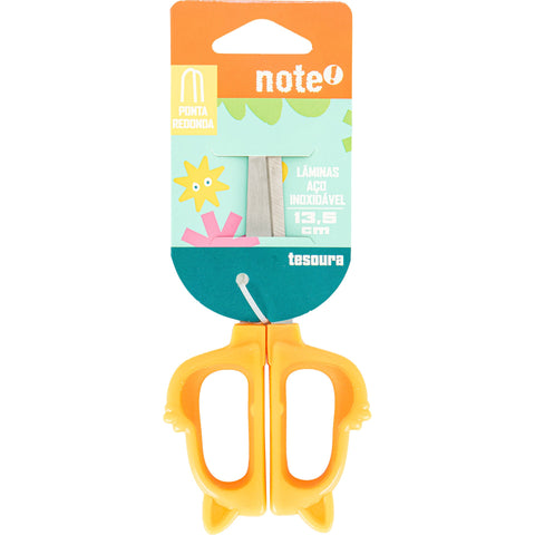 Tesoura 13.5cm Fun Animais Note!