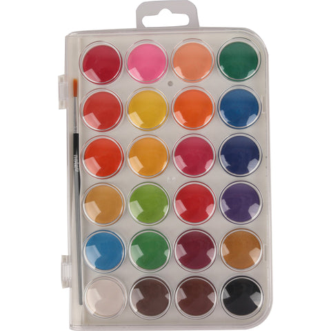 Aguarelas com Pincel 24 Cores Note!