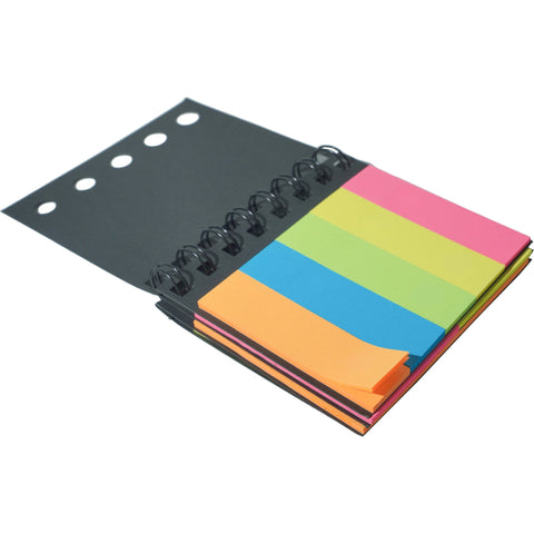Bloco de Notas Aderentes Espiral 9x25 Folhas de Cores Note!