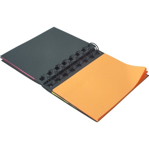 Bloco de Notas Aderentes Espiral 9x25 Folhas de Cores Note!