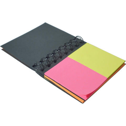Bloco de Notas Aderentes Espiral 9x25 Folhas de Cores Note!