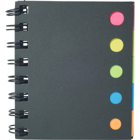Bloco de Notas Aderentes Espiral 9x25 Folhas de Cores Note!