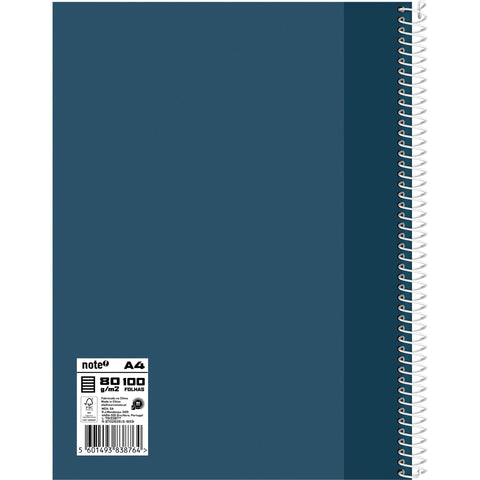 Caderno Espiral A4 Capa Dura Pautado (várias opções) Note!