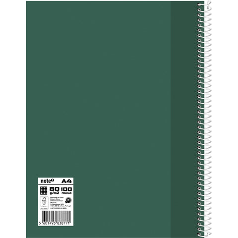 Caderno Espiral Formato A4 100 F 80 G Q Cdura Note!