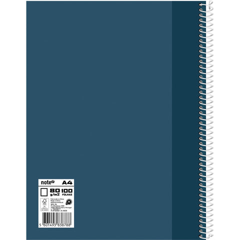 Caderno Espiral A4 Capa Dura Liso (várias opções) Note!