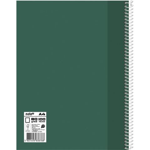 Caderno Espiral A4 Capa Dura Liso (várias opções) Note!