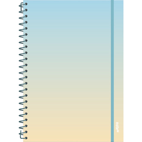 Caderno Espiral A4 Capa Dura com Elástico Degradê Pautado (várias opções) Note!