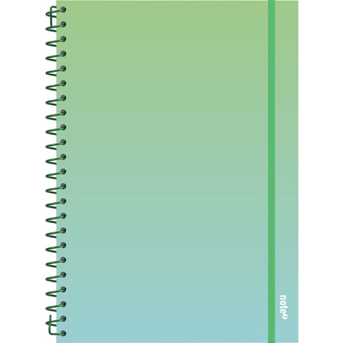 Caderno Espiral A4 Capa Dura com Elástico Degradê Quadriculado (várias opções) Note!
