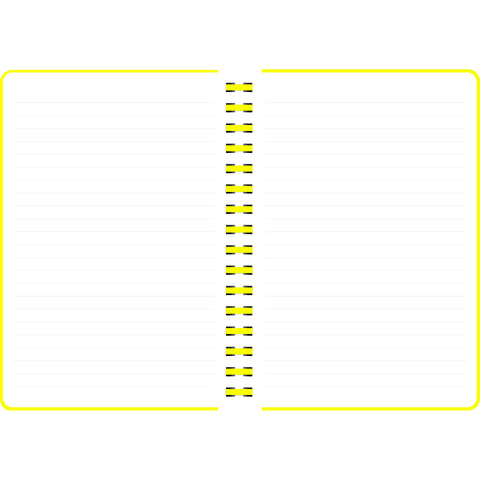 Caderno Espiral A5 Capa PVC Pautado Neon (várias opções) Note