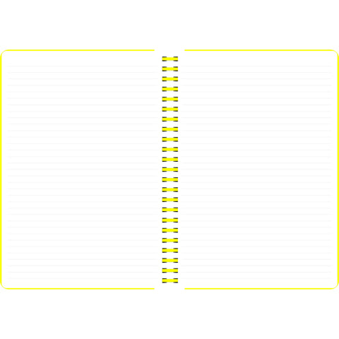 Caderno Espiral A4 Capa PVC Pautado Neon (várias opções) Note!