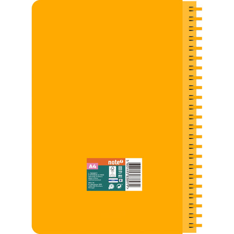 Caderno Espiral A4 Capa PVC Pautado Neon (várias opções) Note!
