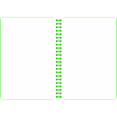 Caderno Espiral A4 Capa PVC Pautado Neon (várias opções) Note!