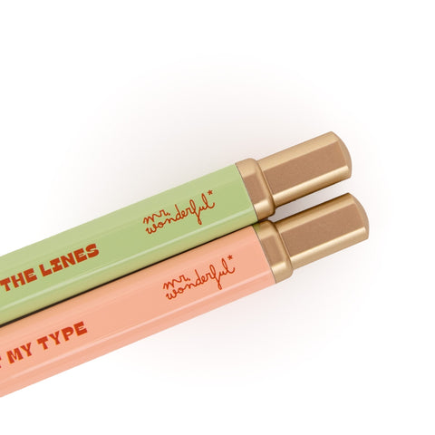Conj. 2 Canetas - YouRe Just My Type