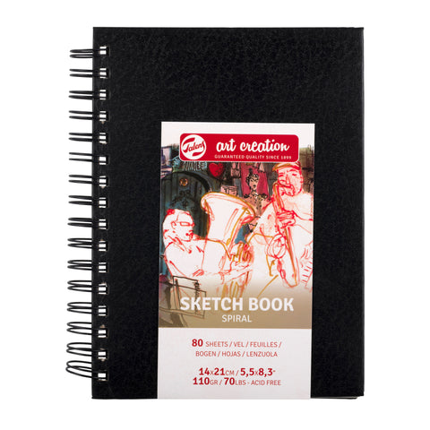 Caderno de Desenho Espiral Capa Dura 14x21cm 110g Talens