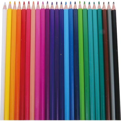 Lápis Colorir Com Estojo Roll Up - 24 Unidades