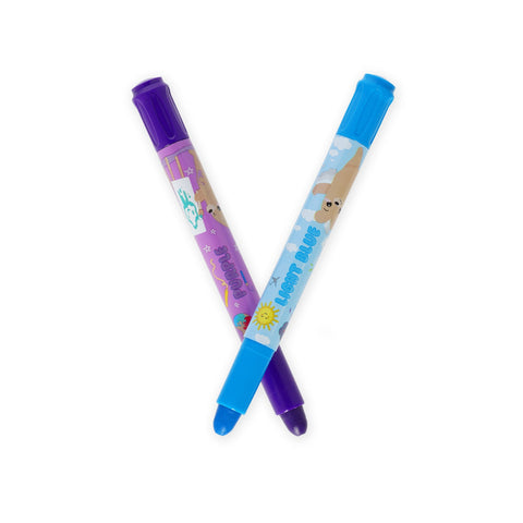Conjunto 12 Lápis Cera - Teddy Friends