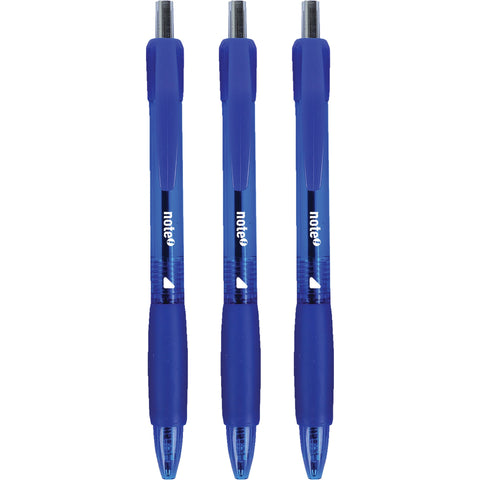 Esferográfica Retrátil 1mm Azul 3 Unidades Note!