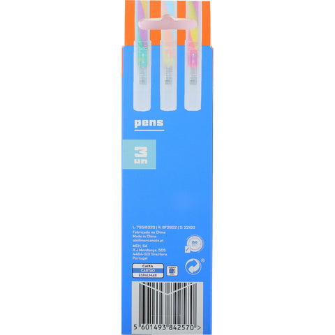 Esferográfica Tinta Gel Multicor 0.7mm 3 Unidades Note!