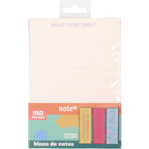 Bloco Notas 10x14cm 150 Folhas Com Iman (várias opções) Note!