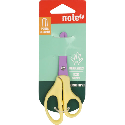 Tesoura 13cm para Ambidestros Pastel (várias opções) Note!