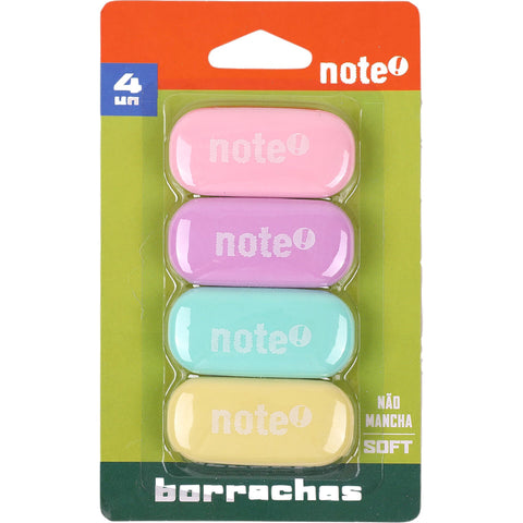 Borracha Pastel 4 Unidades Note!