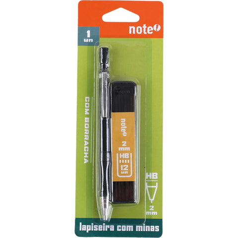 Lapiseira 2mm com Recarga 12 Minas Note!
