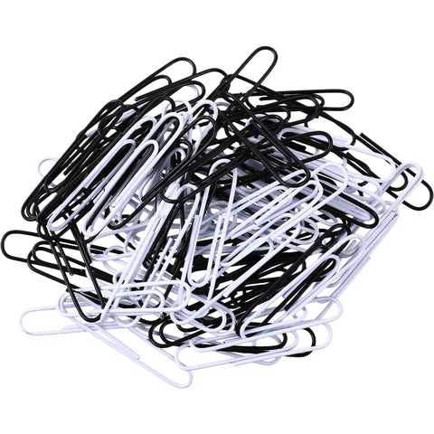 Clips 50mm Branco e Preto 80 Unidades Note!