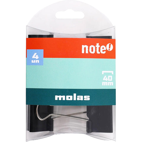 Molas 40mm Pretas 4 Unidades Note!
