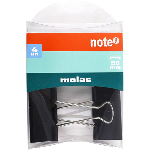 Molas 50mm Pretas 4 Unidades Note!