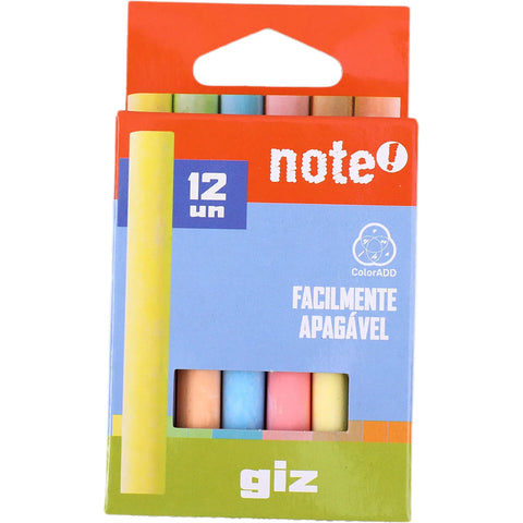Giz de Cor 12 Unidades Note!