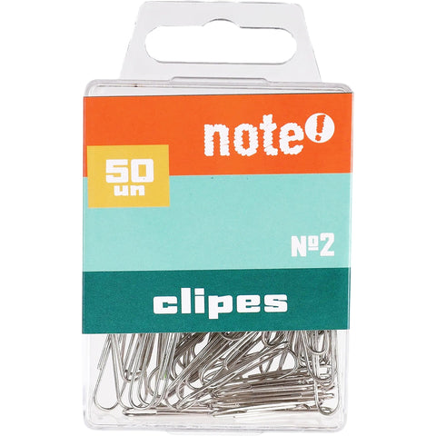 Clip Cromado Nº2 50 Unidades Note!
