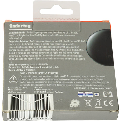 Findertag Wireless Preta Note!