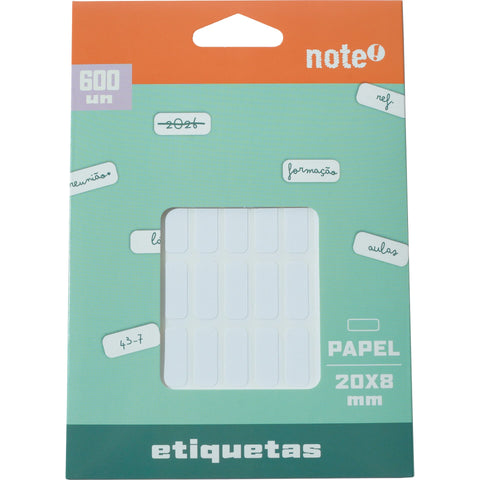 Etiquetas Adesivas 20x8mm 600 Unidades Note!